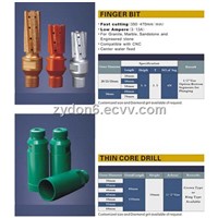 Finger Bit And Thin Core Drill