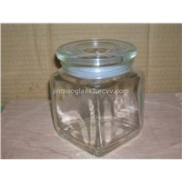 Glass Candle Jar-Square