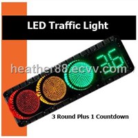 LED Traffic Light - Round Plus 1 Countdown