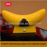 Banana Shape 2.1ch Multimedia Speaker for MP3/PC/Laptops