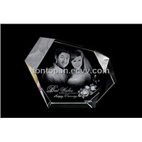 Wedding 3D Laser Decorative Crystal