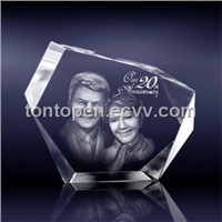 Wedding Anniversary 3D Laser Decorative Crystal