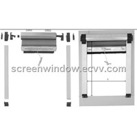 Outside Retractable Screen Window Assembly Drawing