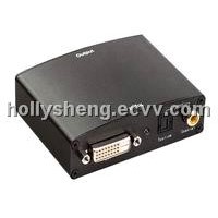 DVI + Audio to HDMI Converter