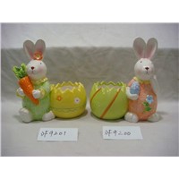 Easter Rabbit Car Candle Holder