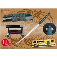 Handmade clay-tempered and Soshu Kiate Samurai Sword