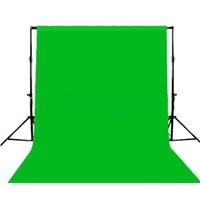 chromakey green backdrop with background stand