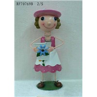 Metal Crafts for Garden Ornament - Country Girl Series