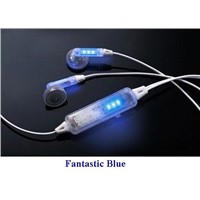 Andrea Blinx LED Earphone- Blue