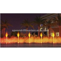 Fire and Water Mingle Fountain
