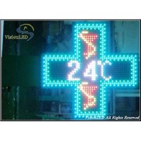 80cm Pharmacy Cross Full Color Display