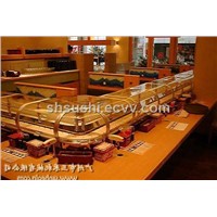 Glass-covered Single Rotary Sushi Conveyor Belt