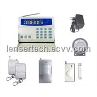 LCD GSM home burglar alarm controller