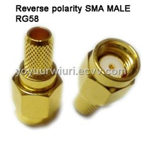 Brass Connector,SMA Male RP Connector