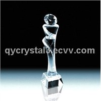 crystal trophy CT298