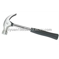 Claw hammer with steel handle