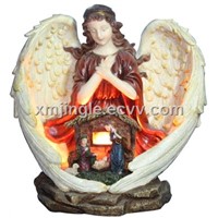 Decorative Fiber Optic Angel with Beatiful Wings