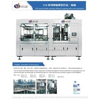 PET Bottle Rinsing/Filling/Capping Three-In-One Machine