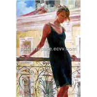 Oil Painting Nice Lady