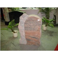 Red Granite Tombstone