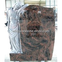 Carved Granite Leaning Woman Monuments