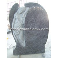 Carved Leaning Angle Granite Headstones