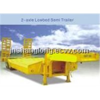 2-Axle Lowbed Semi Trailer