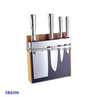 5pcs Stainless Steel Knife  with Hollow Handle