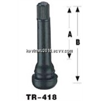 TR418 snap- In tubeless tyre/tire valve