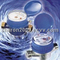 Rotary vane wheel dry-dial sing-jet water meter