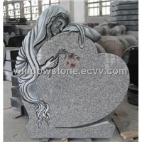 China Grey Granite Woman Monuments