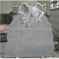 China Grey Granite Weeping Angel Monuments
