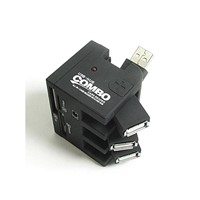 Combo Card Reader +USB HUB (WD-CR4024)