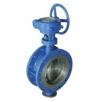 Hard Seated Flange Butterfly Valve with Gear Actuator