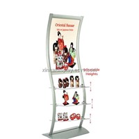 Merchandise Display: Includes Image Holder & Frosted Shelves