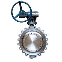 Protruding Eears Type Butterfly Valve With Gear Actuator