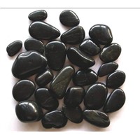 black polished pebble