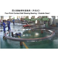 four point contact ball slewing ring bearing