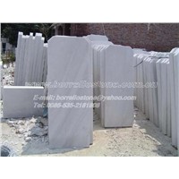 white marble tombstone