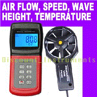 Digital Thermo Anemometer Speed Wind Flow Temp Scale