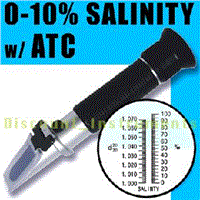 Salinity Refractometer 0-10% ATC Aquarium Salt Water