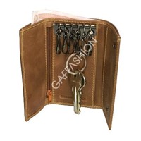 Keychain with Compartment for Coins, Notes And Cards