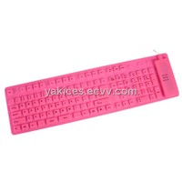 109 Keys Silicone Flexible Waterproof Keyboard