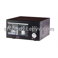 4ch H.264 standalone dvr with 7inch lcd monitor