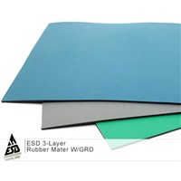 ESD 3-Layer Rubber Mater W/GRD