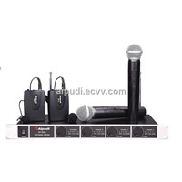 Four Channels VHF Wireless Microphone