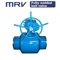 Fully welded ball valve