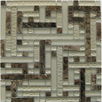 Glass Mixed Marble Mosaic (KSL-9037)