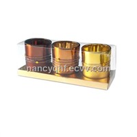 Set of 3 candle cup