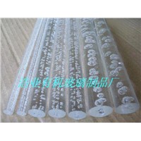 bubble clear acrylic rods